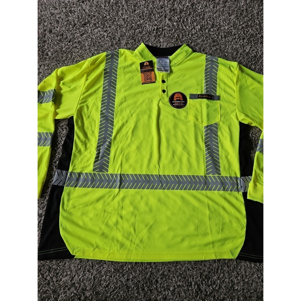 KwikSafety MECHANIC Hi Vis Reflective Long Sleeve ANSI Class 2 Safety Shirt